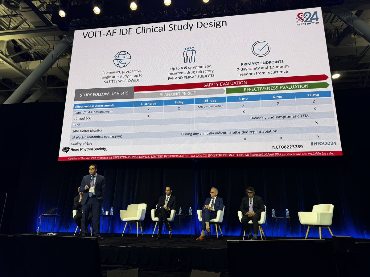 Volt #PFA IDE case by @aymanhusseinmd from Cleveland Clinic - fully integrated PFA from Abbott for PVI case. #AbbottProud #HRS2024