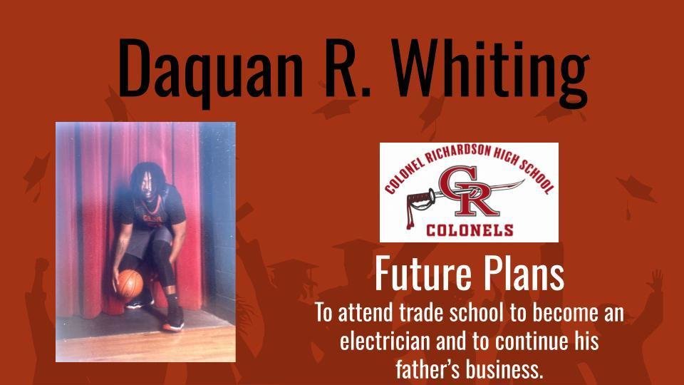 Congratulations, Daquan! #ColonelTOUGH #classof2024