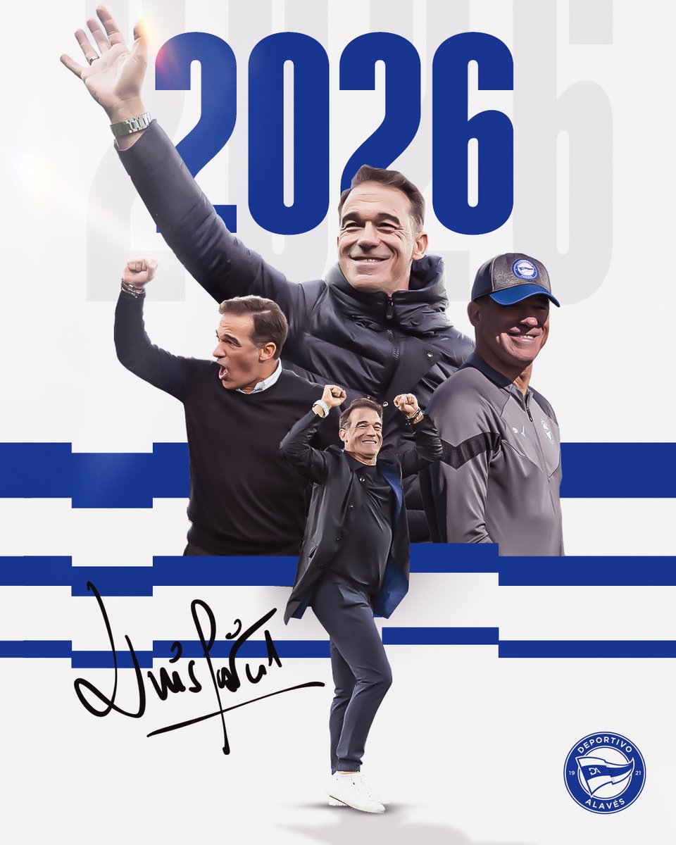 ✅ 𝐎𝐅𝐈𝐂𝐈𝐀𝐋 | <a href="/LuisGarciaPlaza/">Luis Garcia Plaza</a> seguirá al frente del Deportivo Alavés hasta 2026.

ℹ️ t.ly/CVK9W 

#LGP2026 | #GoazenGlorioso ⚪🔵