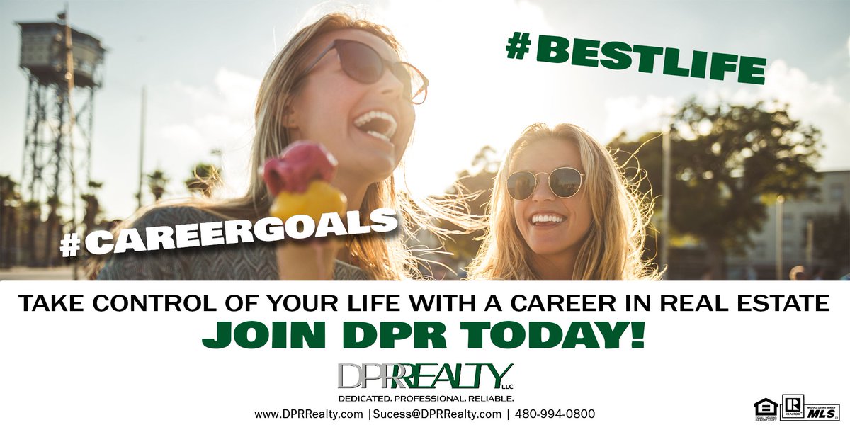 Achieve the Work/Life Balance you deserve. #LifeGoals #CareerGoals #BestCareer #Goals #Success #WorkLifeBalance
Join DPR Realty dprrealty.com 623-302-0573
#BestCareer #RealEstateGoals #RealEstateLife #DPRRealty #DreamCareer #BestBrokerage #DPRCommunity #BestLife