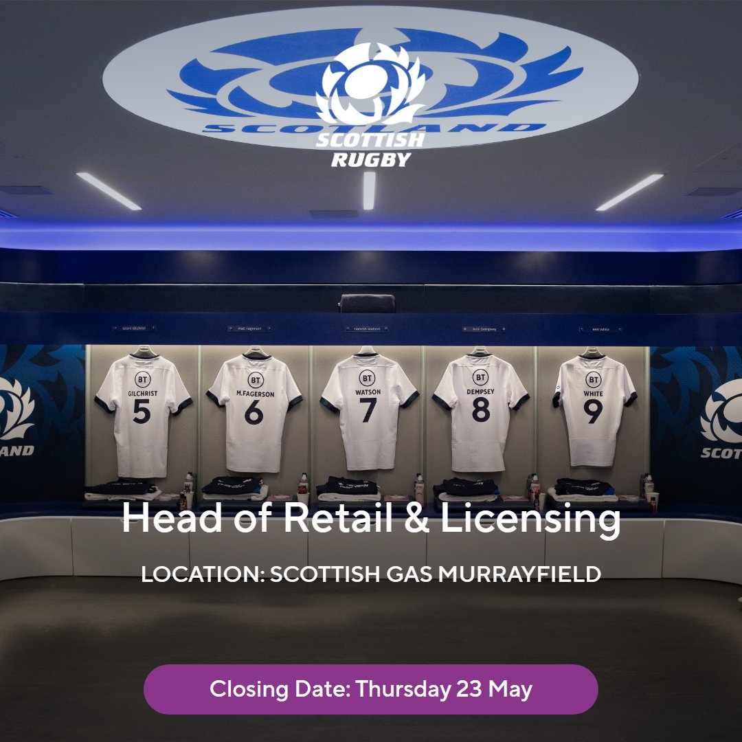 Scottish Rugby are looking to recruit three important positions within our Commercial team. Find out more ➡️ tinyurl.com/25wj5wvf