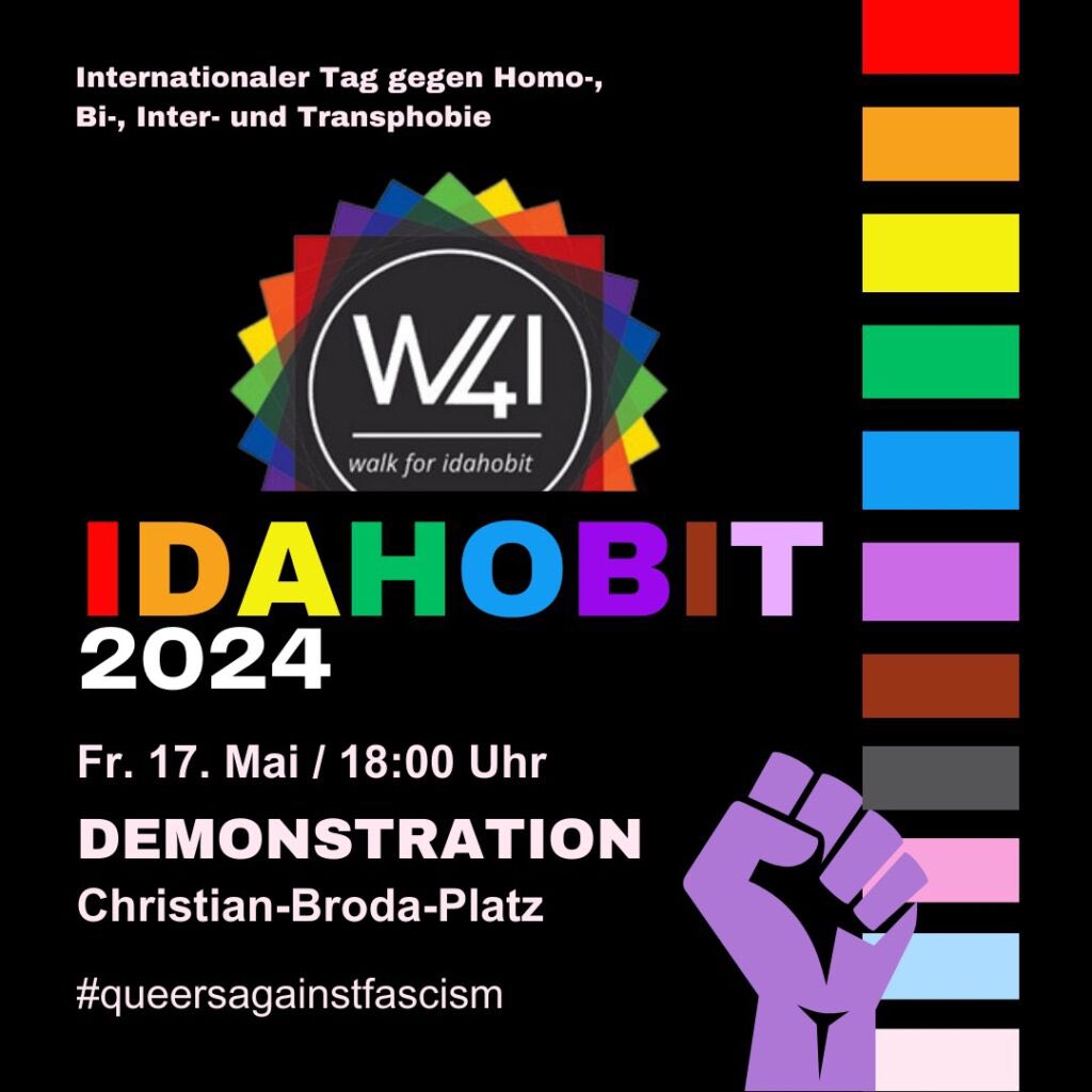 Ewa Ernst-Dziedzic (@dziedzic_ewa) on Twitter photo Heute ist #IDAHOBIT 🏳️🌈🏳️⚧️ also der Internationale Tag gegen Homo- Bi, und trans*phobie. Dieser wird jährlich am 17. Mai gefeiert um daran zu erinnern dass die WHO am 17. Mai 1990 Homosexualität aus der Liste der psychischen Erkrankungen strich. Zahlreiche autoritäre Regime der Heute ist #IDAHOBIT 🏳️🌈🏳️⚧️ also der Internationale Tag gegen Homo- Bi, und trans*phobie. Dieser wird jährlich am 17. Mai gefeiert um daran zu erinnern dass die WHO am 17. Mai 1990 Homosexualität aus der Liste der psychischen Erkrankungen strich. Zahlreiche autoritäre Regime der