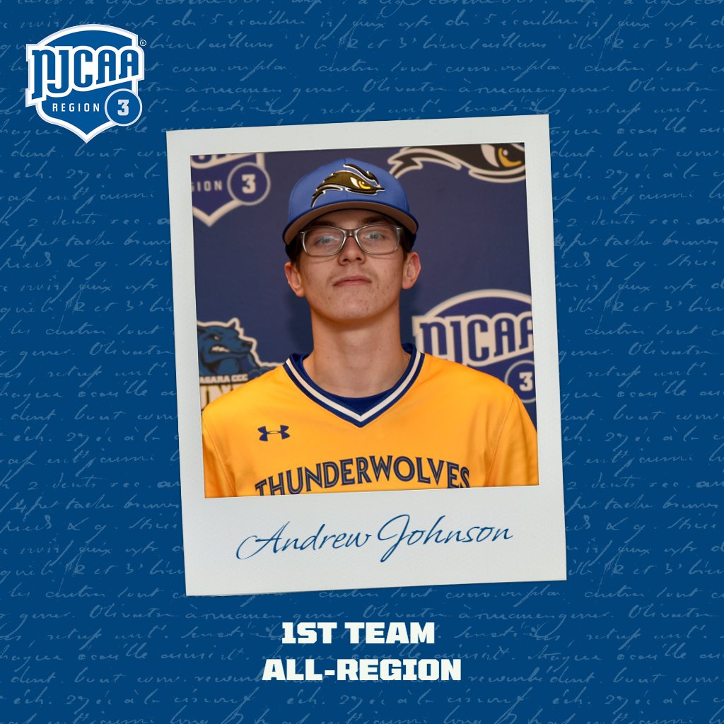 BASE: Congrats to @NiagaraTwolves sophomore RHP @Ajjuice00 for being named 1st team All-Region! #RollWolves ⚾️🐺💪