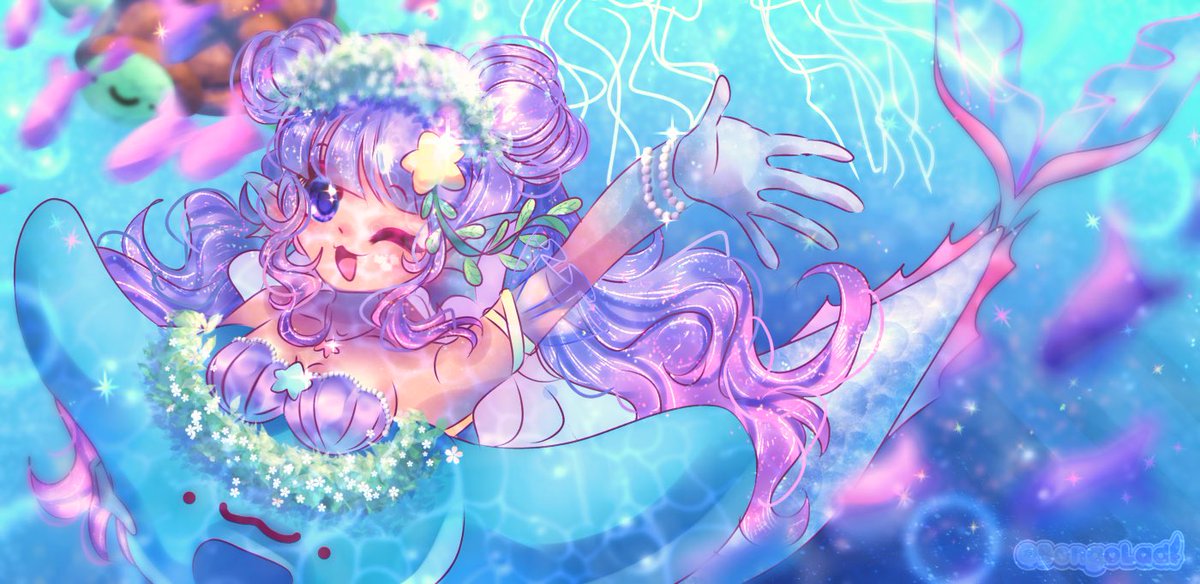 MERMAID YIPPPEEE
🧜‍♀️🌊🐬

heres something for mermay! i didnt do anything for mermay last year so this is redemption >:3

this was based off a suuper old concept i made, & i had to also include my boy stingray steve 😎

#roblox #robloxart #AstroRenaissance #royalehigh