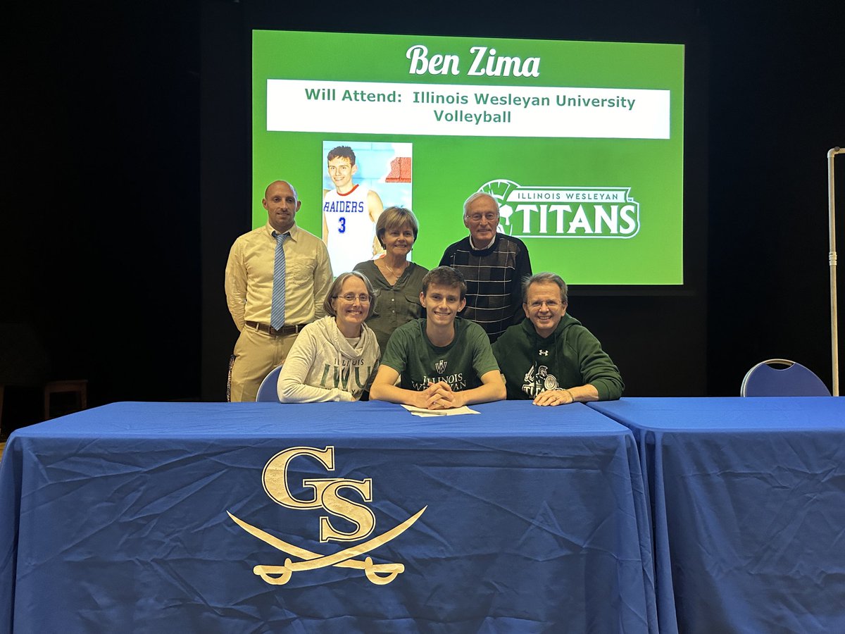 Congratulations to Ben Zima on his commitment to Illinois Wesleyan University to continue his academic and volleyball career.