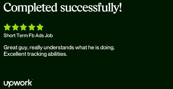 _mohammadnafis's tweet image. Thrilled to have completed a project on @Upwork and received a five-star review! ⭐⭐⭐⭐⭐
Grateful for the feedback and the opportunity to showcase my skills. 

#upwork #fivestarreview #digitalmarketing #webanalytics