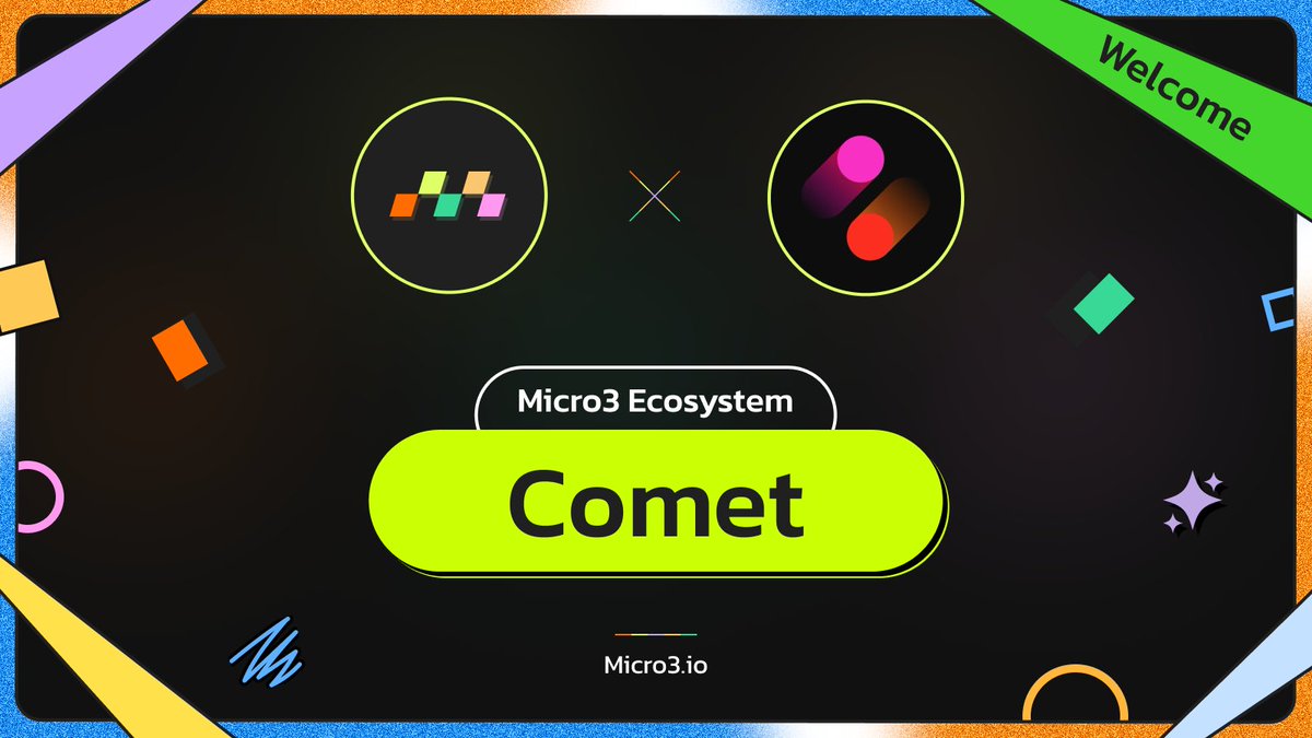 Welcome, @Comet_Protocol to the #Micro3 Ecosystem! ➺ Comet is the first seamless interlink communication protocol between all Bitcoin and Ethereum Ecosystems. Key Points: ➺ Interconnected Bridge: Comet Protocol links blockchain networks for smooth asset transfers and enhanced
