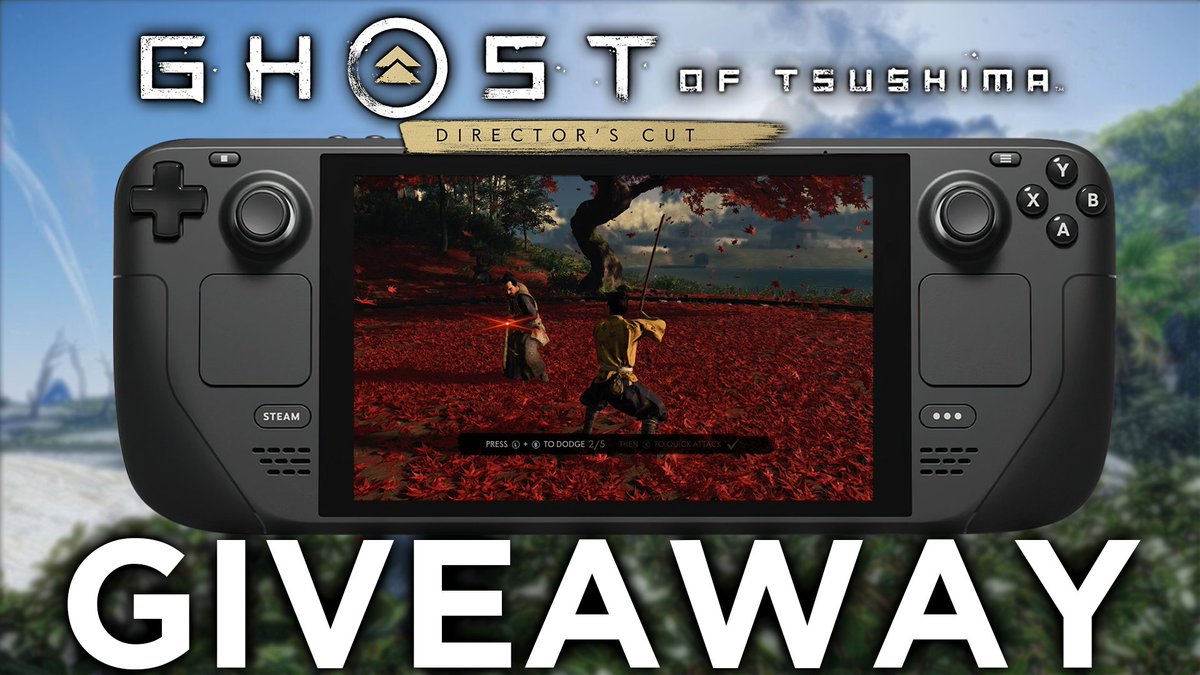 To celebrate the release, we are giving away Ghost of Tsushima for Steam/#SteamDeck! You must be following us to win. 1 Like = 1 Entry 1 Retweet = 1 Entry 1 Comment = 2 Entries We will add another copy to give away at every increment of 1,000 reposts! Good luck!