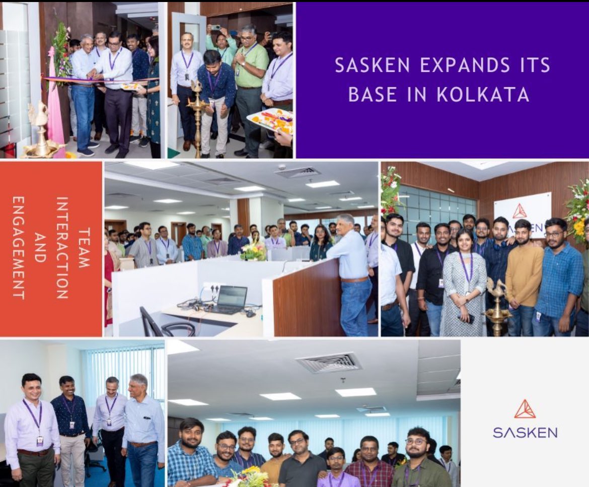 #Bengaluru based IT Service & Consulting Company Sasken Technologies Limited have expanded their office in #kolkata. Congratulations #sasken for this #newoffice in the City of Joy.

#comeinvestinbengal #itcompany