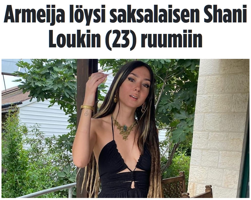 Terroristijärjestö Hamasin murhaaman Shani Loukin (23) raiskattu ja runneltu ruumis on löytynyt #euroviisut #hamas #LBGTQ #terrorismi 🏳️‍🌈 m.bild.de/politik/auslan…