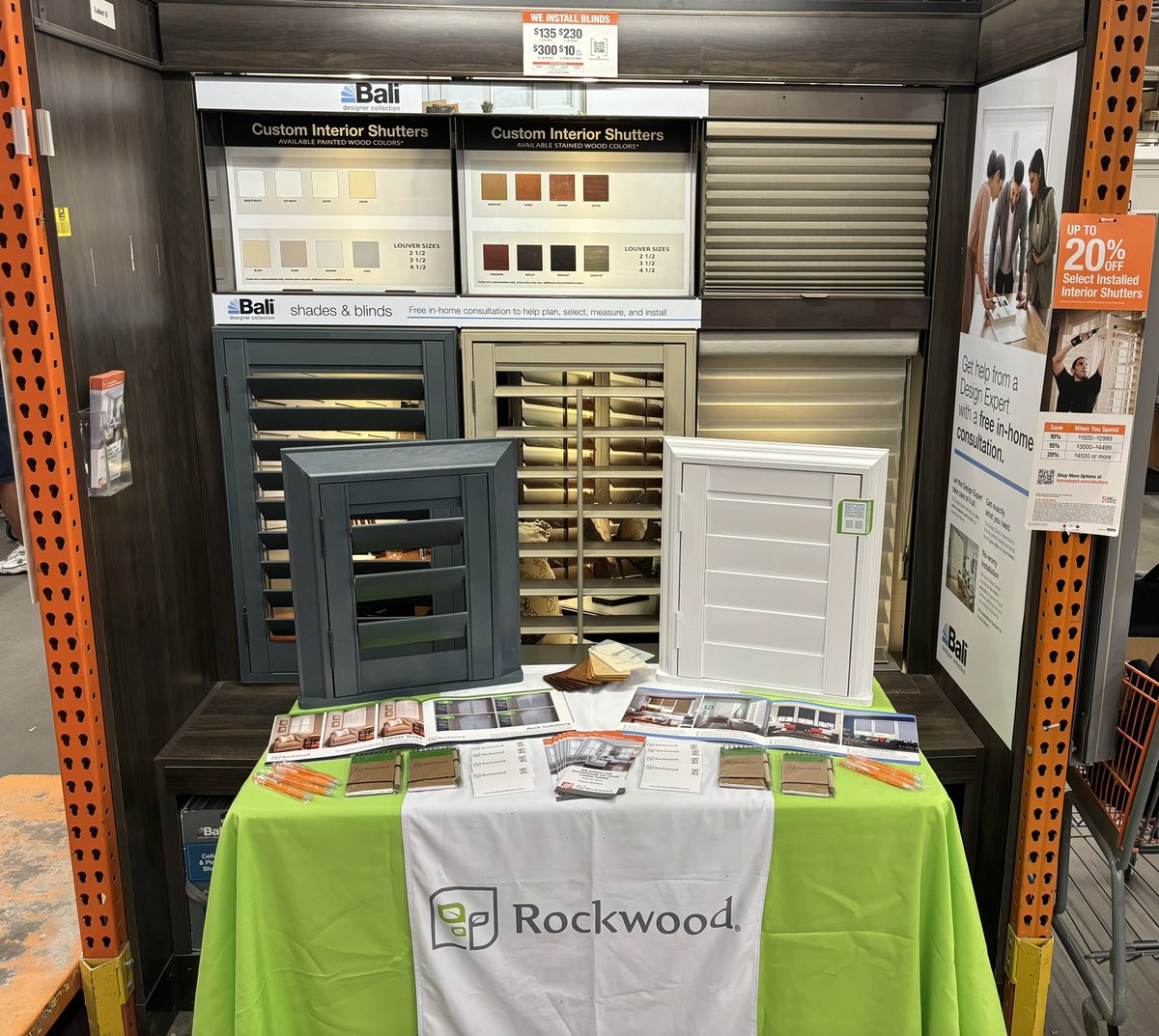 Happy Friday from the Bradenton Home Depot! No better way to spend the day than with a Rockwood table set up🤩🥳