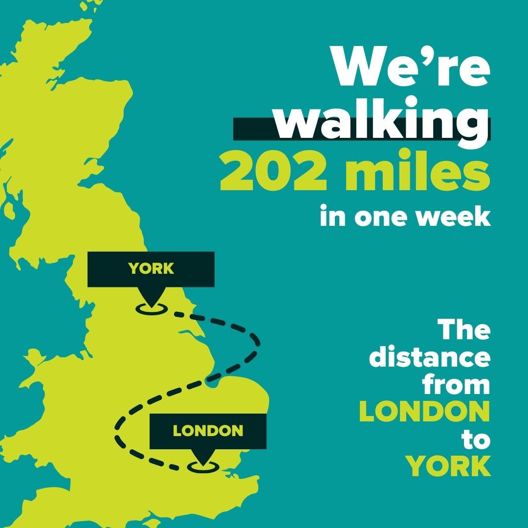 Today marks the start of our 202-mile walk for #OutAndAboutArchaeology, celebrating CBA at 80! 🚶‍♂️ We're walking the distance from Burlington House in London to our home in York. Follow our journey for updates and beautiful sights. 🌳 Support us here👉 justgiving.com/campaign/outan…