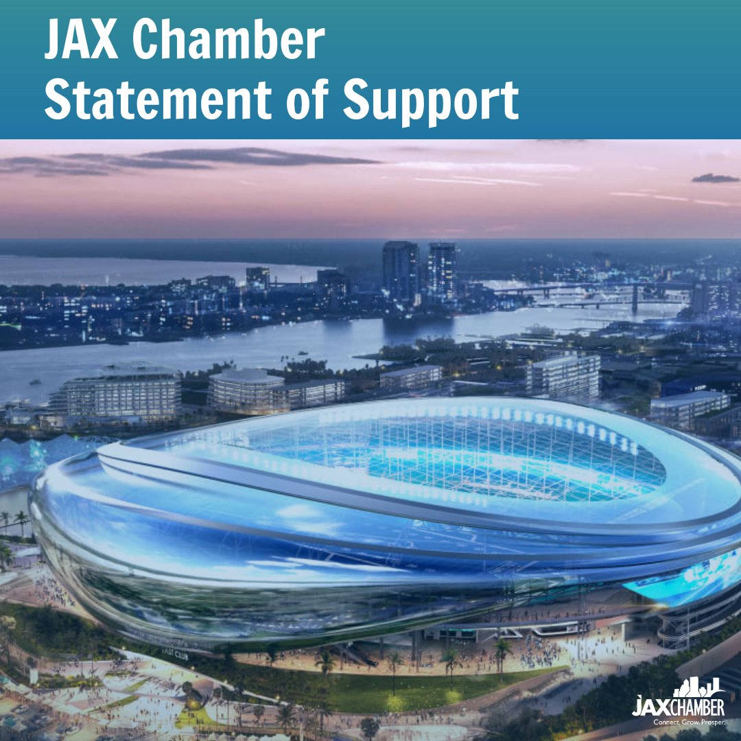 The JAX Chamber Board of Directors has voted unanimously in support of the Jaguars Stadium of the Future Agreement and urges City Council to approve the deal. Read the full statement on our website.