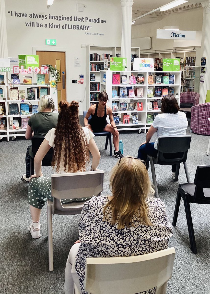 InverclydeLibs's tweet image. Thank you to Leanne from Breathe and believe yoga for our Free Chair Yoga Session. Finishing of Mental Health Awareness Week. #MoveYourMind #MentalHealthAwarenessWeek