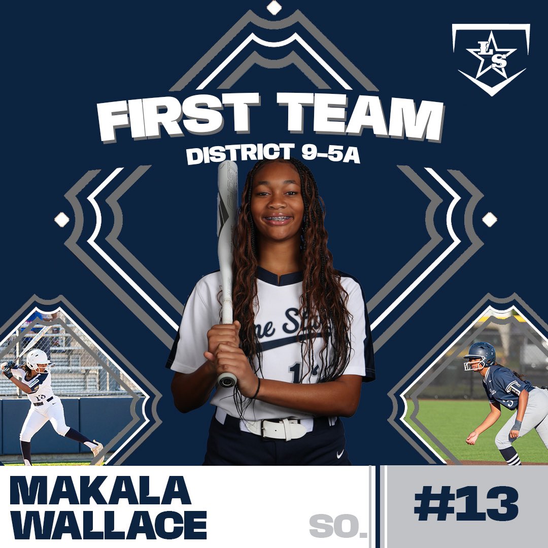 Congratulations to Sophomore Makala Wallace for being named 𝐃𝐢𝐬𝐭𝐫𝐢𝐜𝐭 𝟗-𝟓𝐀 𝟏𝐬𝐭 𝐓𝐞𝐚𝐦🤠 #RaiseTheShips | #SDLUP