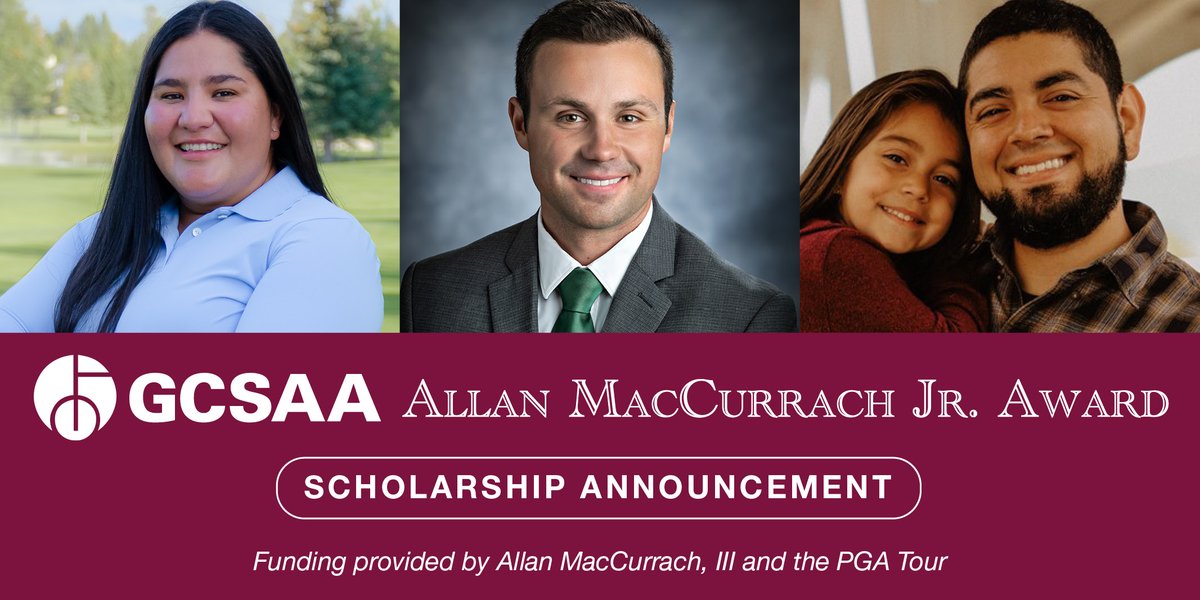 Are you — or do you know — a non-traditional student pursuing a turfgrass management career? The Allan MacCurrach Jr. Award annually awards a $10k scholarship + expenses-paid #GCSAAConference trip to an outstanding non-traditional student. Apply by June 1: bit.ly/gcsaa-scholars…