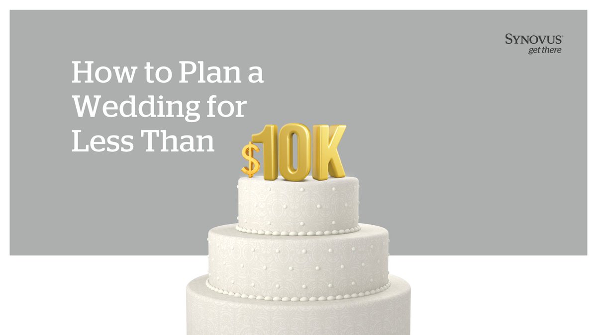 Budget wedding planning is all about prioritizing what matters most to you and saving on the rest. Learn how to celebrate for under $10,000: bit.ly/3JLpltU #PersonalFinance #Synovus #GetThere