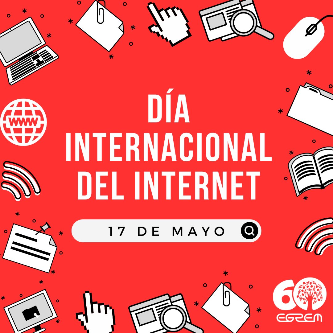 🌐 Hoy se celebra el Día De la Internet, las Telecomunicaciones y la Sociedad de la Información. Reconocemos su importancia en la Era Digital. Gracias a ellas, la música traspasa fronteras y se democratiza para llegar a cada rincón. #EGREM #SienteLaMúsica #60añosEGREM