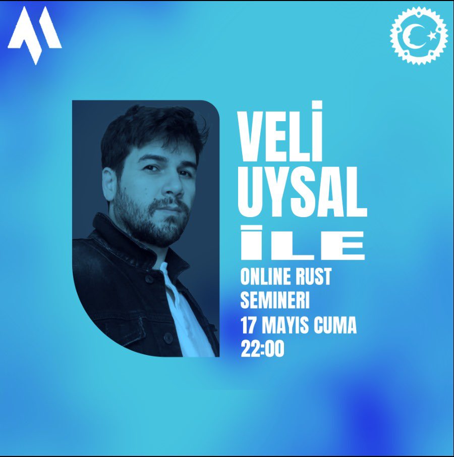 Bu akşam @turkiyerustcom dan Veli Uysal ile online Rust seminerimize katılmak isteyen herkesi bekliyoruz.