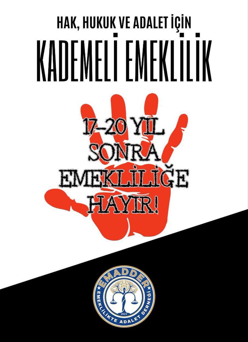 Emeklilik sistemindeki adaletsizlik devam ediyor!

Emeklilikte adil, kademeli bir sistemin ivedilikle hayata geçirilmesi, yaşanan mağduriyetlerin ve haksızlıkların giderilmesi gerekmektedir. 1 gün geç SGK girişine 17-20 yıl geç emeklilik adil değildir!

#TekDerdimizKademe