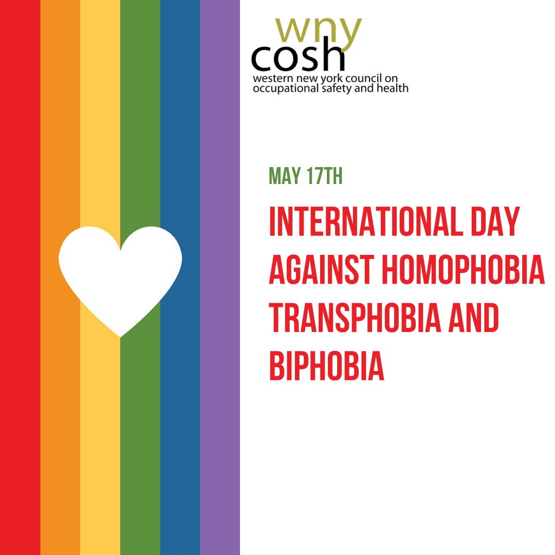 🏳️‍🌈 Discrimination based on sexual orientation, gender identity, or expression is unacceptable. Remember, you are not alone. Together, we can create a workplace where everyone is respected and valued. #WorkplaceEquality #NoHate #WNYCOSH #LGBTworkersrights #716Buffalo