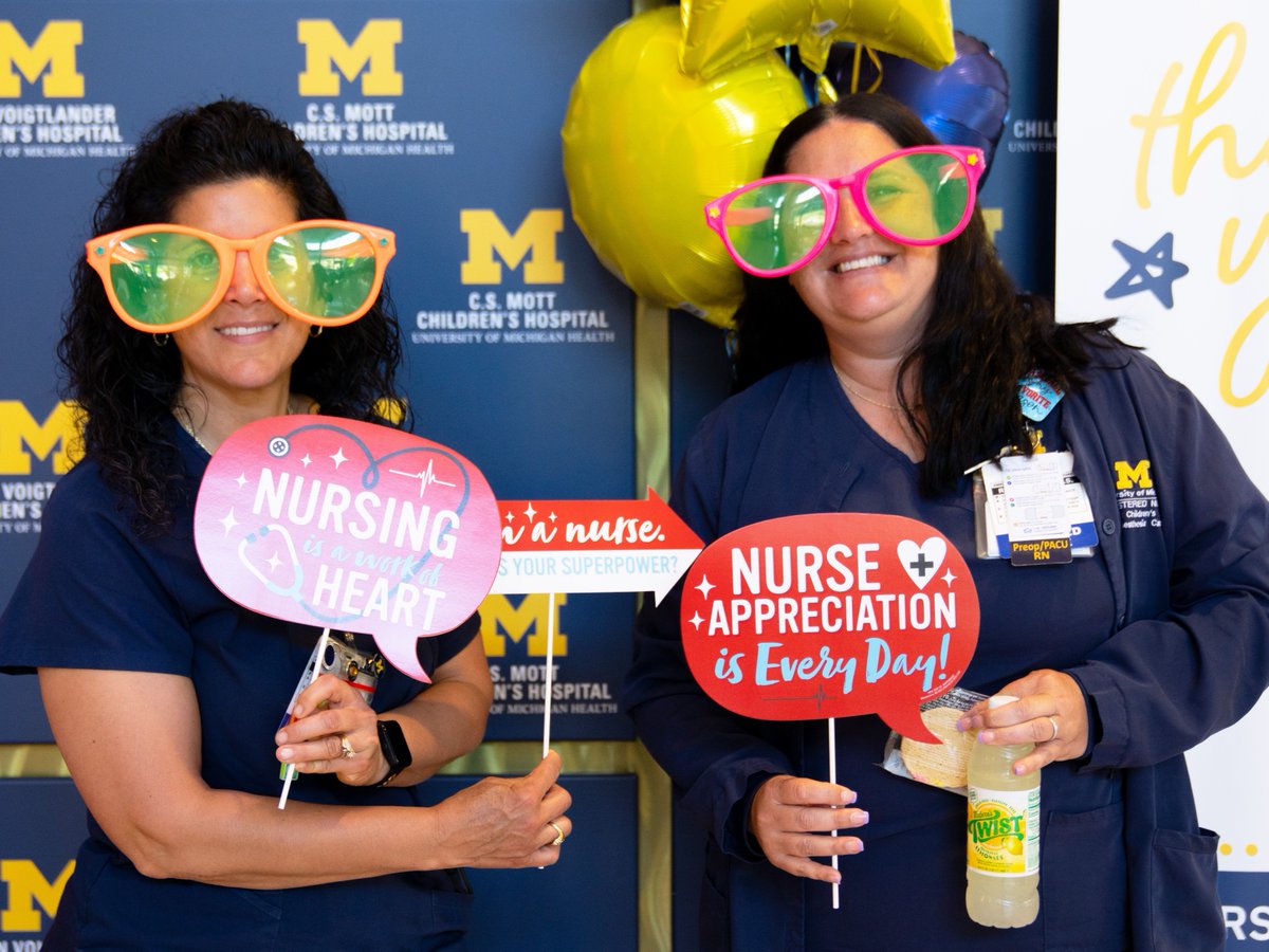 💛 💙 Grateful for our Mott and Von Voigtlander teams. Celebrating #NursesWeek and #HospitalWeek. Hail!