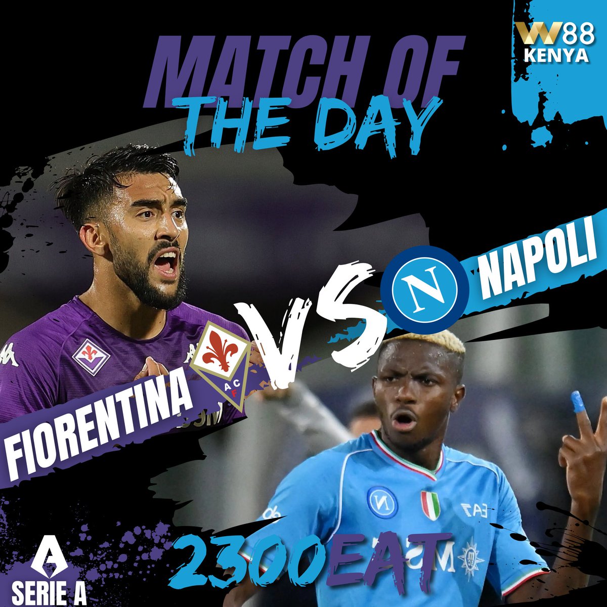 Match of the day!
Serie A is set to continue tonight as florentina will be welcoming Napoli at 11pm. Make sure you don't miss out this match 
#JoinW88