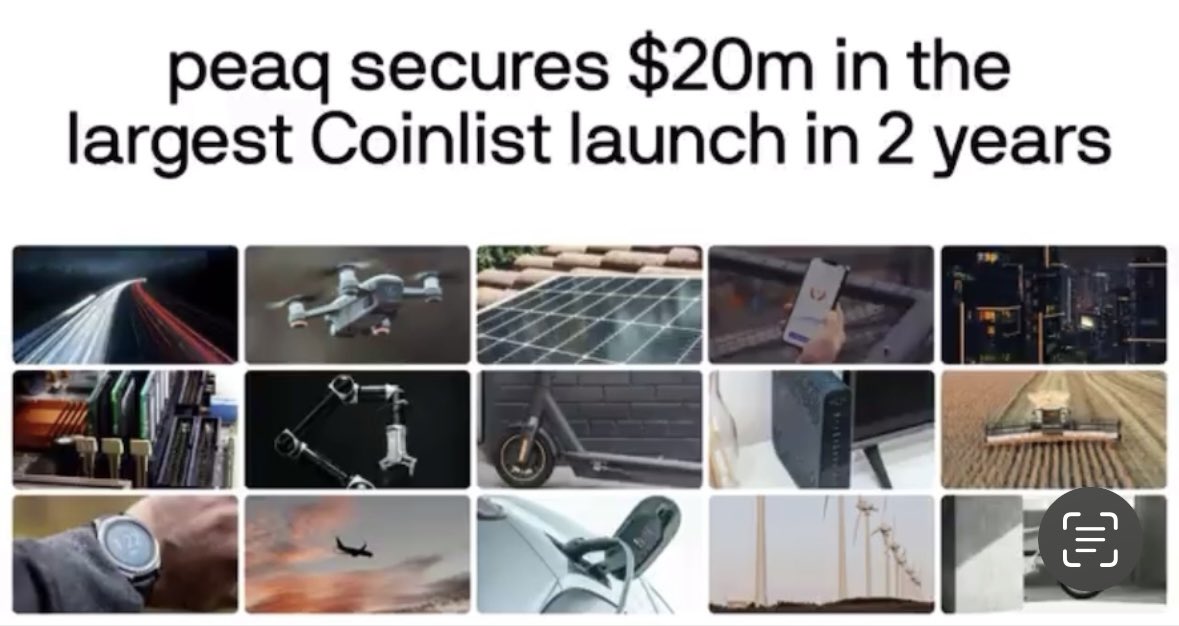 So proud of the team! peaq secured $20m in the largest Coinlist Launch in 2 years 

-$20m Target Hit 🎯 
-$35m+ contributed 🤝🏼
-14,500+ contributors 💻

Thank you to all the contributors and supporters!