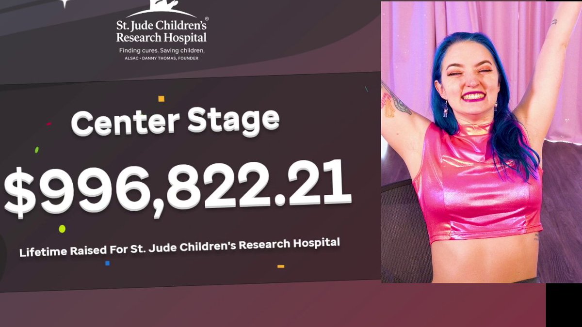 CENTER STAGE IS ALMOST AT $1,000,000 TOTAL RAISED FOR ST JUDE LET'S GO LET'S GO LET'S GO!!!!!! TWITCH.TV/LITTLESIHA