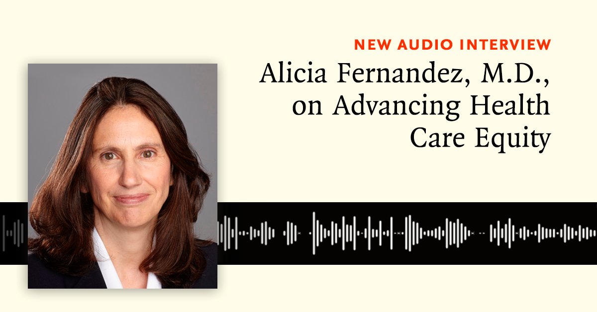 Alicia Fernandez, M.D., discusses the need for a focus on equity in patient experience and clinical outcomes in the health care sector. Listen to the full interview: nej.md/4bjhksl