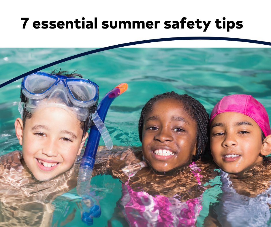 😎 🏊From swimming pools, to splash pads to road trips, summer activities aren’t without their risks so we’ve put together 7 essential tips to help you and the family stay safe and make the most of your time: bit.ly/3K4A42I