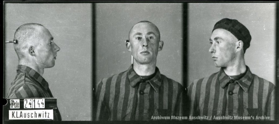 17 May 1917 | Polish man, Zdzisław Niewiadomski, was born in Tomaszów Mazowiecki. A waver. In #Auschwitz from 11 December 1941 No. 24144 He perished in the camp on 6 May 1942 Look at him before the incarceration & in the registration image from Auschwitz.