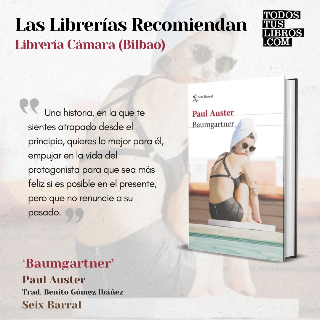 Empezamos la semana con la recomendación de la @LibreriaCamara: ❜𝗕𝗮𝘂𝗺𝗴𝗮𝗿𝘁𝗻𝗲𝗿❜, 𝗱𝗲 𝗣𝗮𝘂𝗹 𝗔𝘂𝘀𝘁𝗲𝗿 @Seix_Barral @Planetadelibros En librerías 👉cutt.ly/herDDdMF #𝐋𝐚𝐬𝐋𝐢𝐛𝐫𝐞𝐫𝐢́𝐚𝐬𝐑𝐞𝐜𝐨𝐦𝐢𝐞𝐧𝐝𝐚𝐧 #LIbrosRecomendados