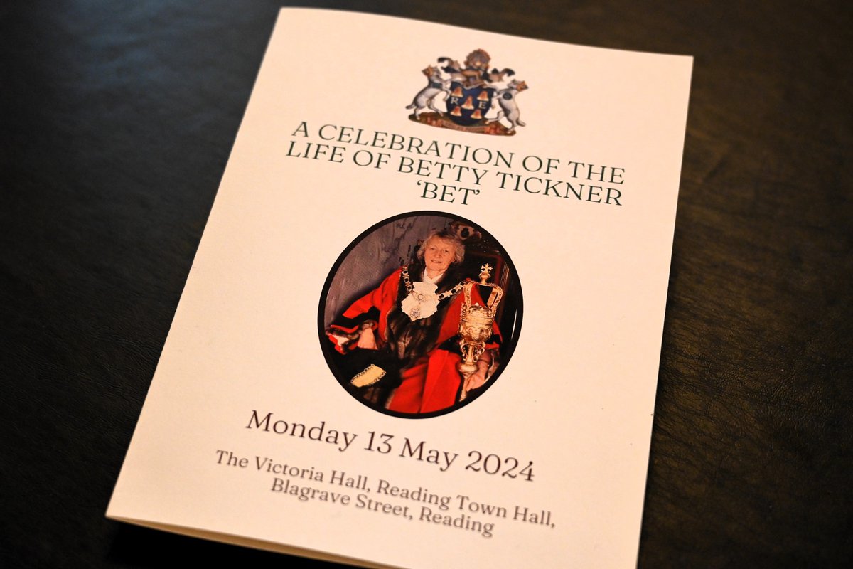 Thank you to everyone who joined us on Monday 13 May, to honour the memory of the respected colleague, mother, and friend - Reading councillor and former Mayor of Reading, Bet Tickner.