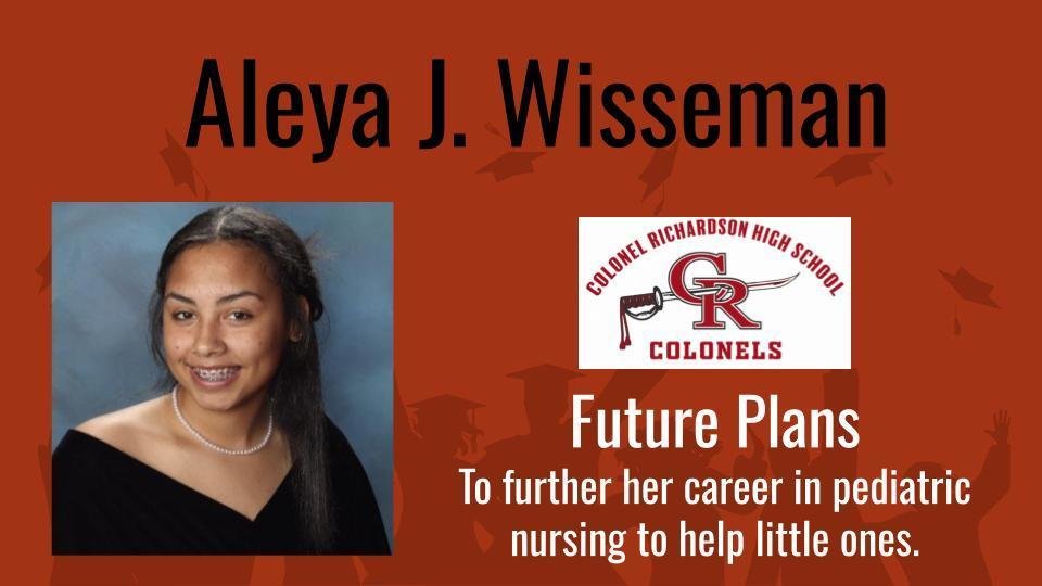 Congratulations, Aleya! #ColonelTOUGH #classof2024