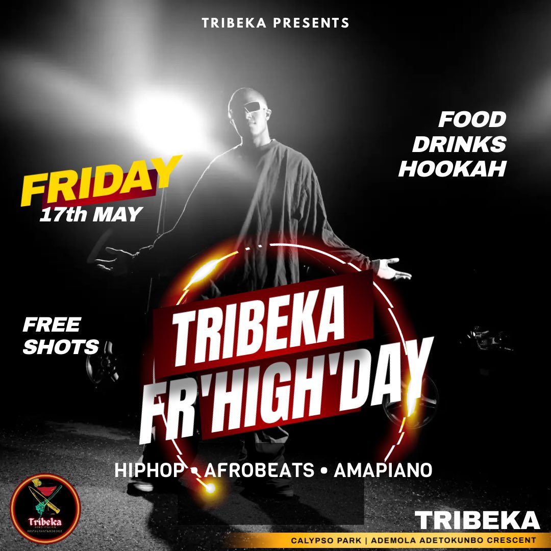 TRIBEKA_BOOOOZ's tweet photo. FR’HIGH’DAY AT TRIBEKA!!!🎯🎯 strong  cocktails, large food portions and great music = a great time! Come through with friends and family 
#tribeka #fridaynight #vibes #abujabusiness #boooozway https://t.co/0kVa54b81W