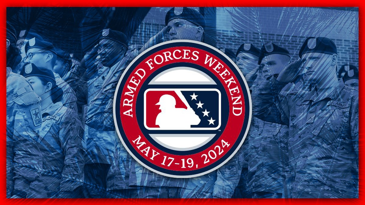 We're proud to join Major League Baseball and Minor League Baseball in observing Armed Forces Weekend and saluting all active members, veterans and military families for your service to our country. This weekend we recognize our military and their families for their commitment