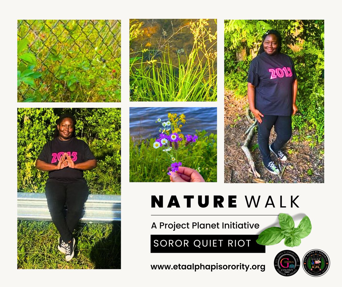 🌿👟Huge shoutout to our Grand Vice President and Gamma Colony member, Soror Quiet Riot, for stepping up on our Project Planet walk! 🌎 Thanks for helping us tread lightly and love our Earth. 💚🌱💪🏽
#EtaAlphaPi2015 #TheBibleBasedSorority #SororityGreenSteps #ProjectPlanet #nature
