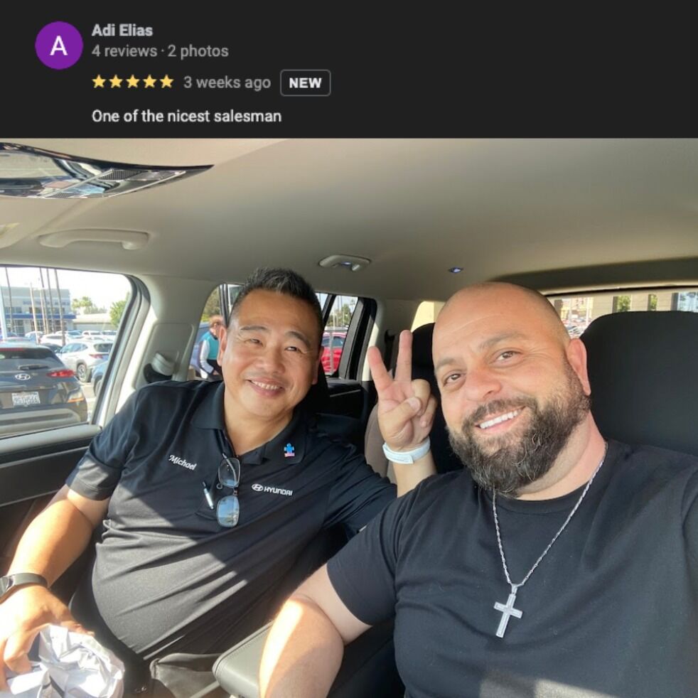 Tustin_Hyundai's tweet image. We're so glad you had a great experience, Adi! Welcome to the Patterson family!

#happycustomer #realreview #tustinhyundai