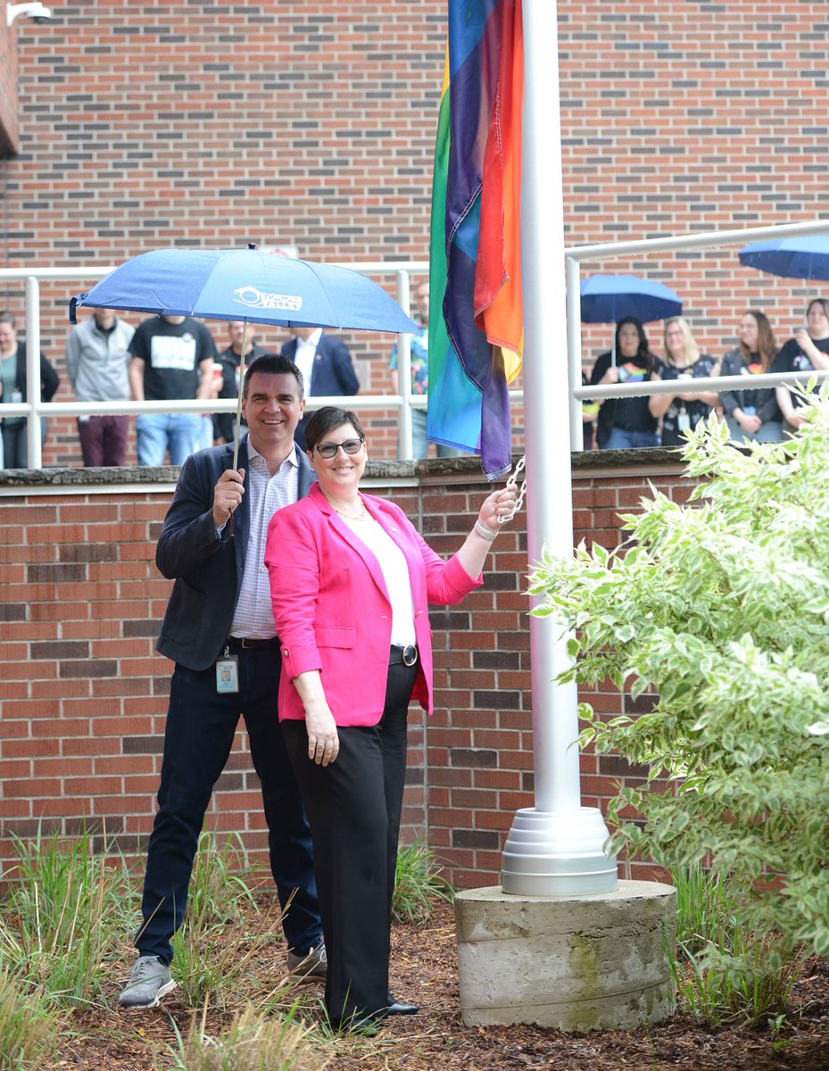 Today we recognize International Day Against Homophobia, Transphobia and Biphobia by raising the Pride Flag at all #TVDSB schools and workplaces. We stand in unwavering solidarity with all staff and students from the 2SLGBTQIA+ community today and every day.