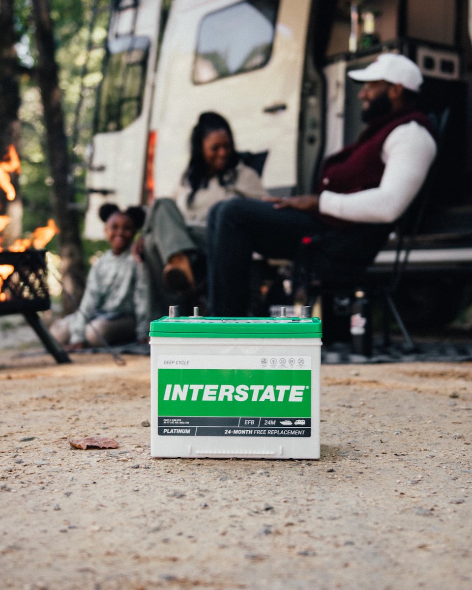 interstatebatts's tweet photo. Powering adventures all year ‘round. You need a battery that you and your loved ones can trust.
#CampingWeekend #CampingLove #RVTravel #PoweredByInterstate https://t.co/N5Lh4gkieE