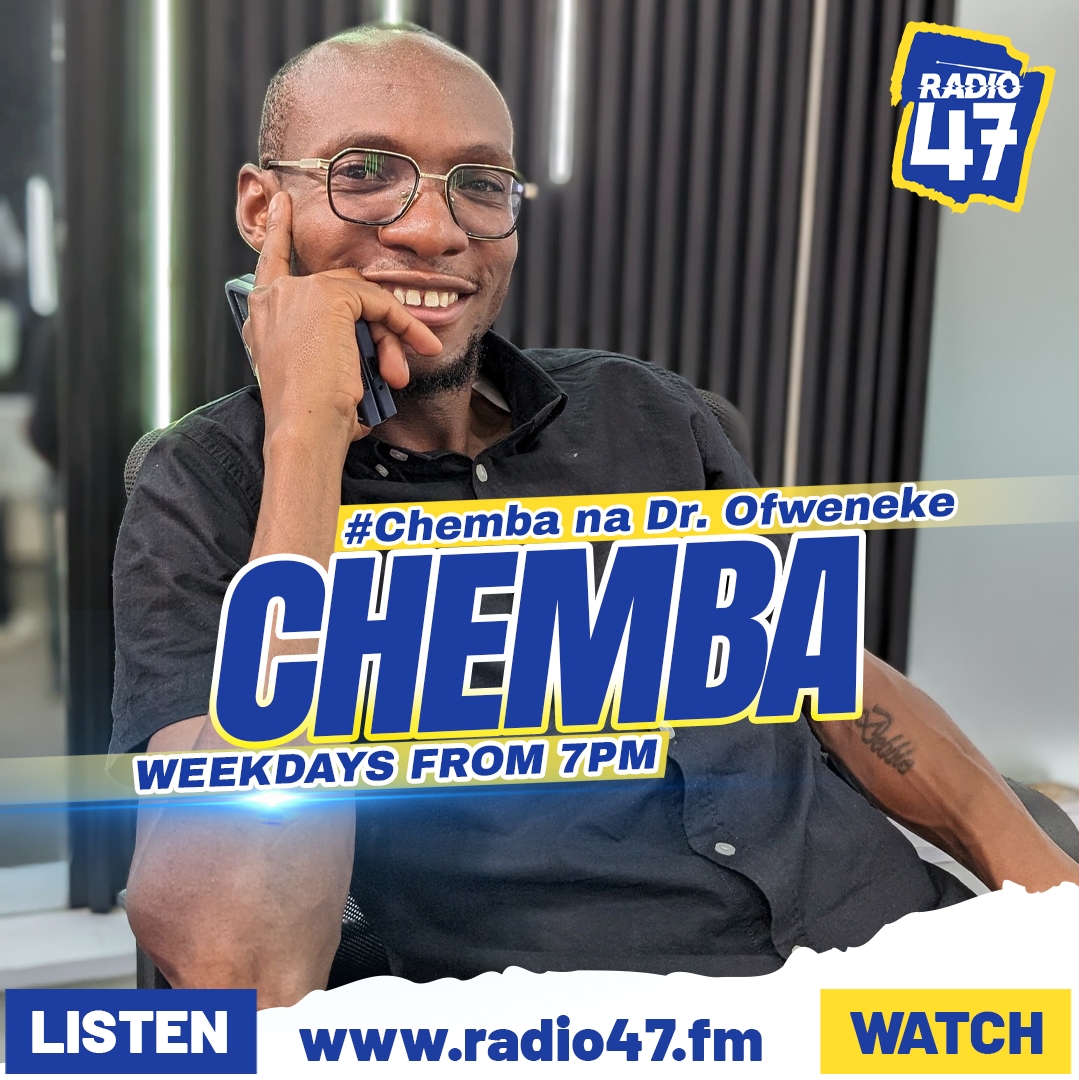 It's a furahiday!!! Tune in to the number one late night radio show #Chemba ukiwa na chairman himself @DrOfweneke as we wrap up the week. #Radio47FunFriday