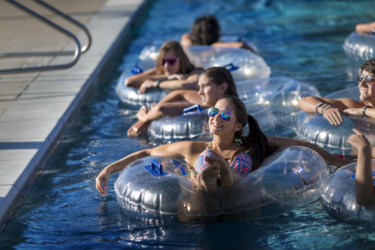 This is what life looks like when you've graduated but your UREC membership is good until June 2.

Come soak up the sun before your Spring membership expires. 🌞 🏖️