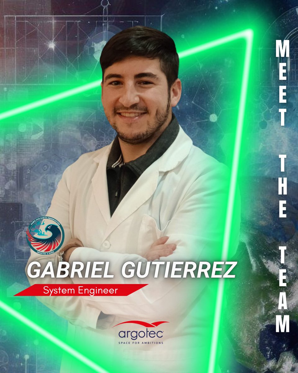 Argotec_Space's tweet photo. ๐ Meet Gabriel, one of our brilliant System Engineers working on the HEO project, part of @IrideSpazio ๐โ โ
@esa
@palazzochigi
@EuropeanUnion
@ItaliaDomaniGov
#MeetTheTeam #SpaceExploration #EarthObservation #ProgrammaIRIDE #ItaliaDomani https://t.co/bmEuQ96b4j