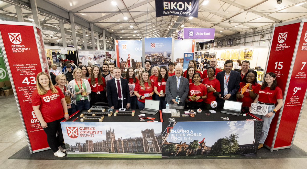 Well done to the @QUBEngagement team who working with colleagues across @QUBelfast organised this years @balmoralshow stand and showcase. Thank you to everyone who visited the stall to speak to our team over the last few days #balmoralshow