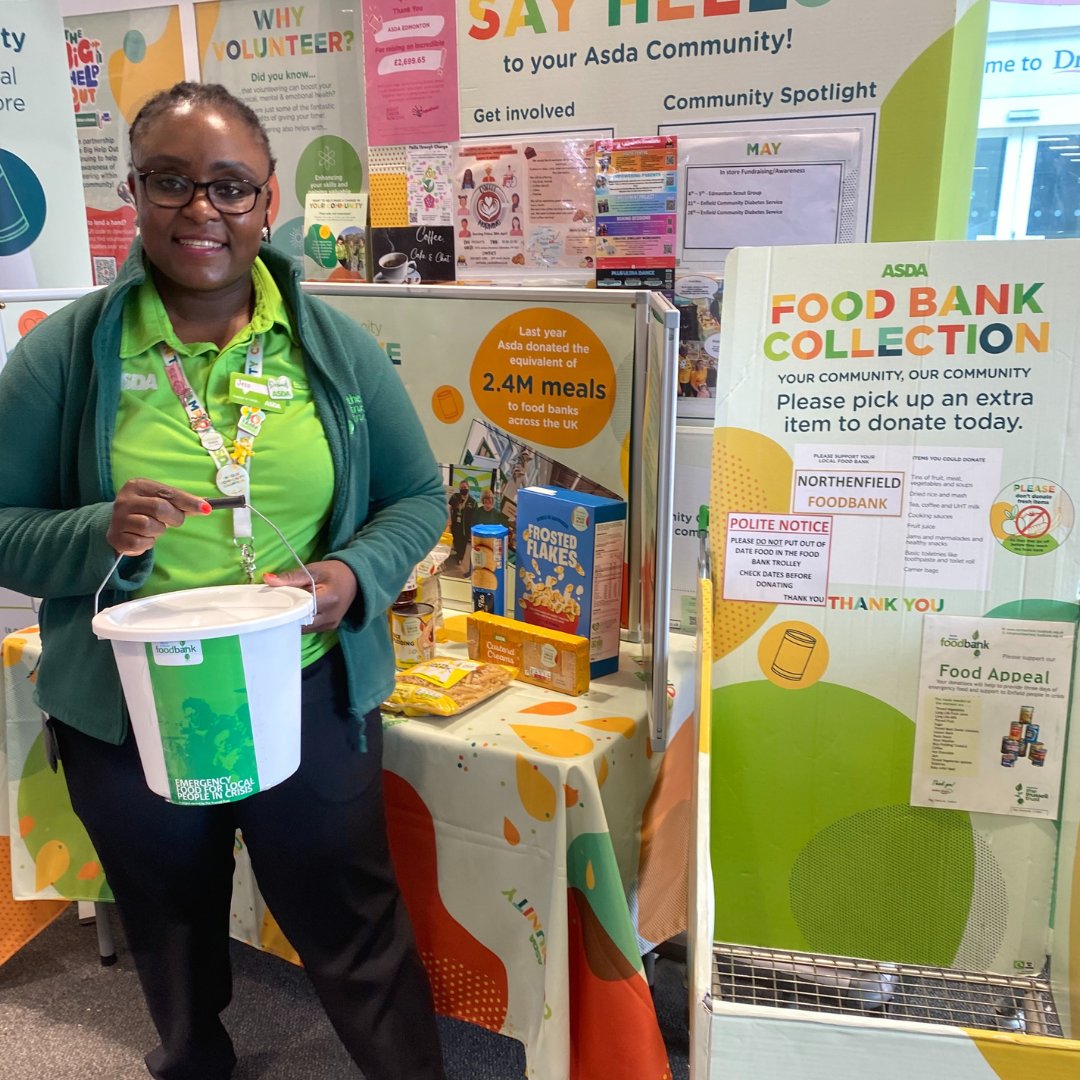 The @Asda food drive starts today! 🛒 If you’re heading to the shops this weekend, please consider picking up a few items to donate. There’ll be food bank staff and volunteers at many stores, who can let you know what items they need most. Thank you! 💚