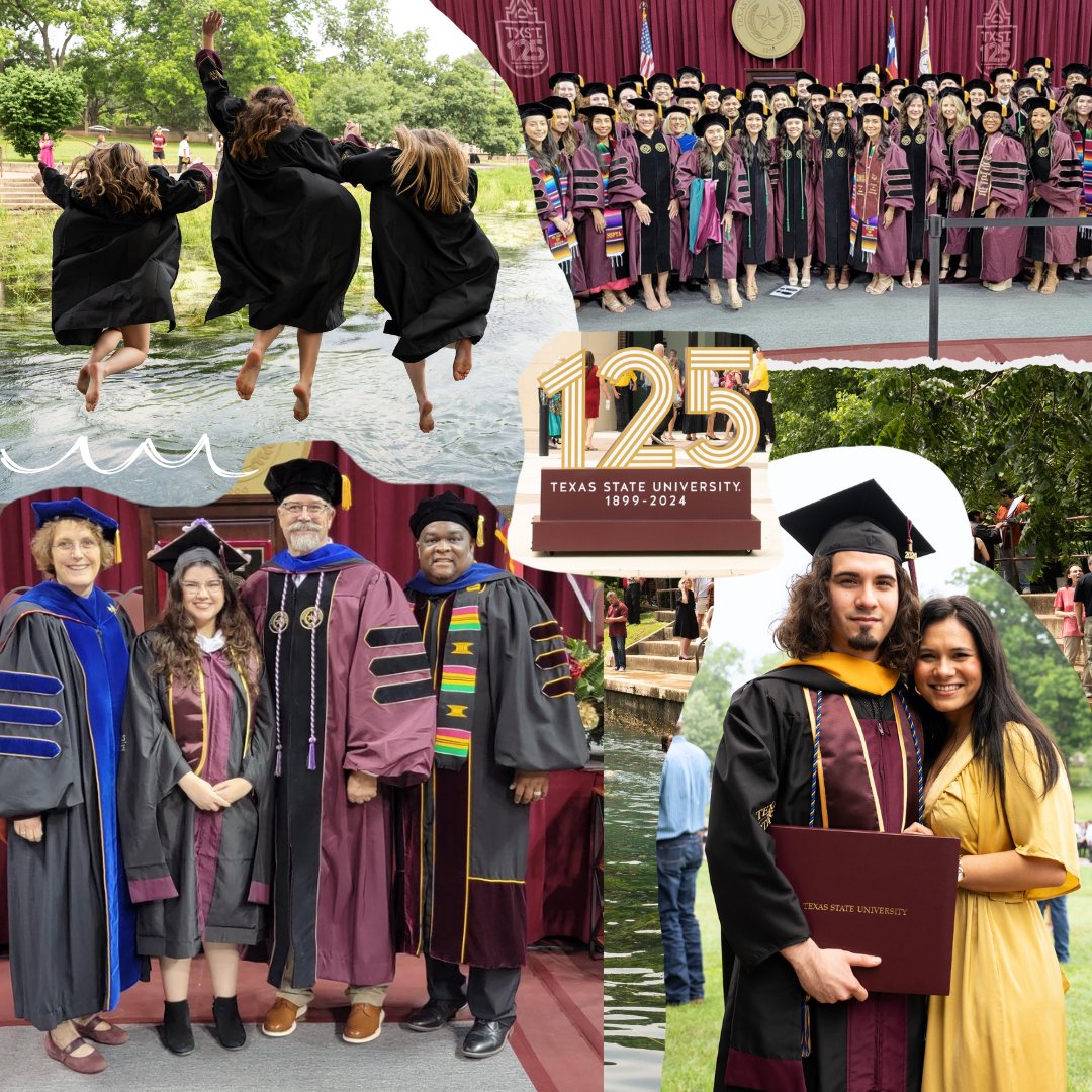 A big congratulations to the spring 2024 graduates! The commencement ceremonies were full of celebration and achievement 🌟 The Graduate College wishes you the best of luck in your future endeavors. #TXSTgrad #TXST125 #EatemUpCats