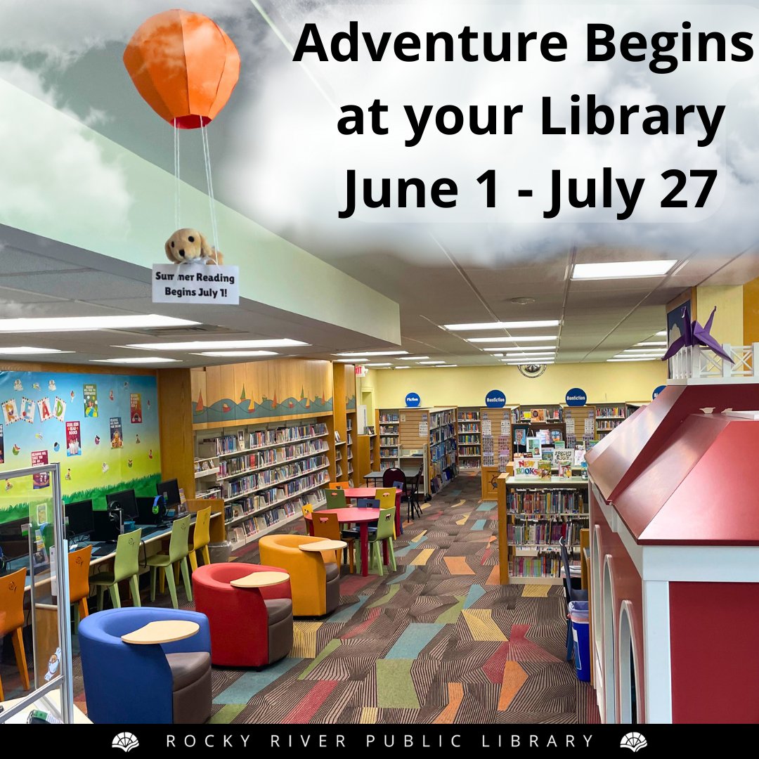 Summer Reading for all ages begins June 1 and runs through July 27. Stay tuned for more information. #SummerReading #RRPL #rrplkids #libraries #summer