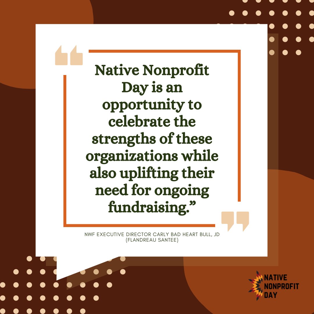 May 17th is Native Nonprofit Day! A giving initiative led by @nativewaysfederation, Native Nonprofit Day aims to increase support for Native-led organizations nationwide. Check out the link to learn more. ow.ly/w03z50RJ95n