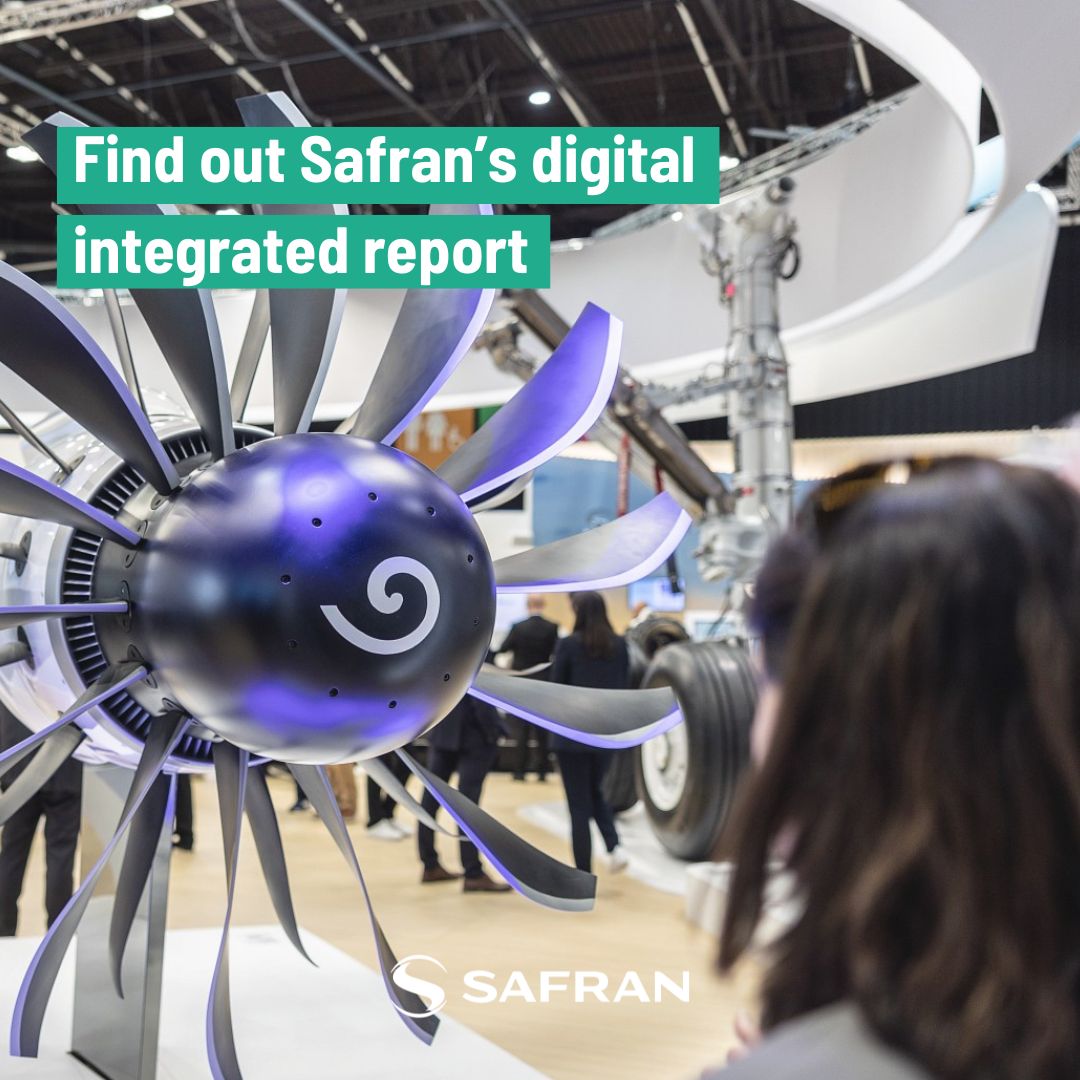 🔎 Discover all about Safran's strategic axes with our integrated report... digital version! Check it out here ➡️ ow.ly/9TG450RJtif #decarbonization #aerospace #sovereignty #CSR